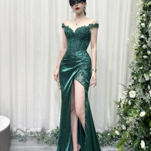 Luxury Strap Dress With Hand Embroidery Beads Custom Sexy Split Dresses For Prom Party Engagement YY20