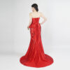 sexy evening gown v neck prom dress
