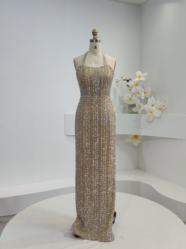 Luxury Pageant Dress Sequin Beading Evening Gown for Special Occasions