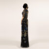 Black Hand-Beaded Evening Gown with Colorful Embroidery – Luxury Mermaid Dress