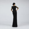 Black & Gold Embellished Evening Gown | Mermaid Silhouette for Arabic Weddings & Royal Galas