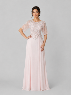 Beaded Flowy Gala Dress