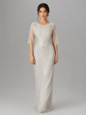 Beaded Mermaid Evening Gown