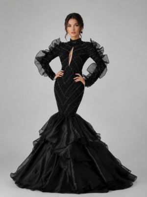 Elegant High-Neck Mermaid Formal Dress