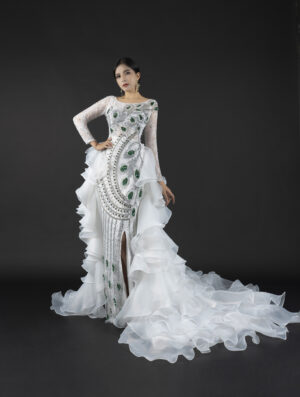 Detachable-Skirt Mermaid Wedding Dress